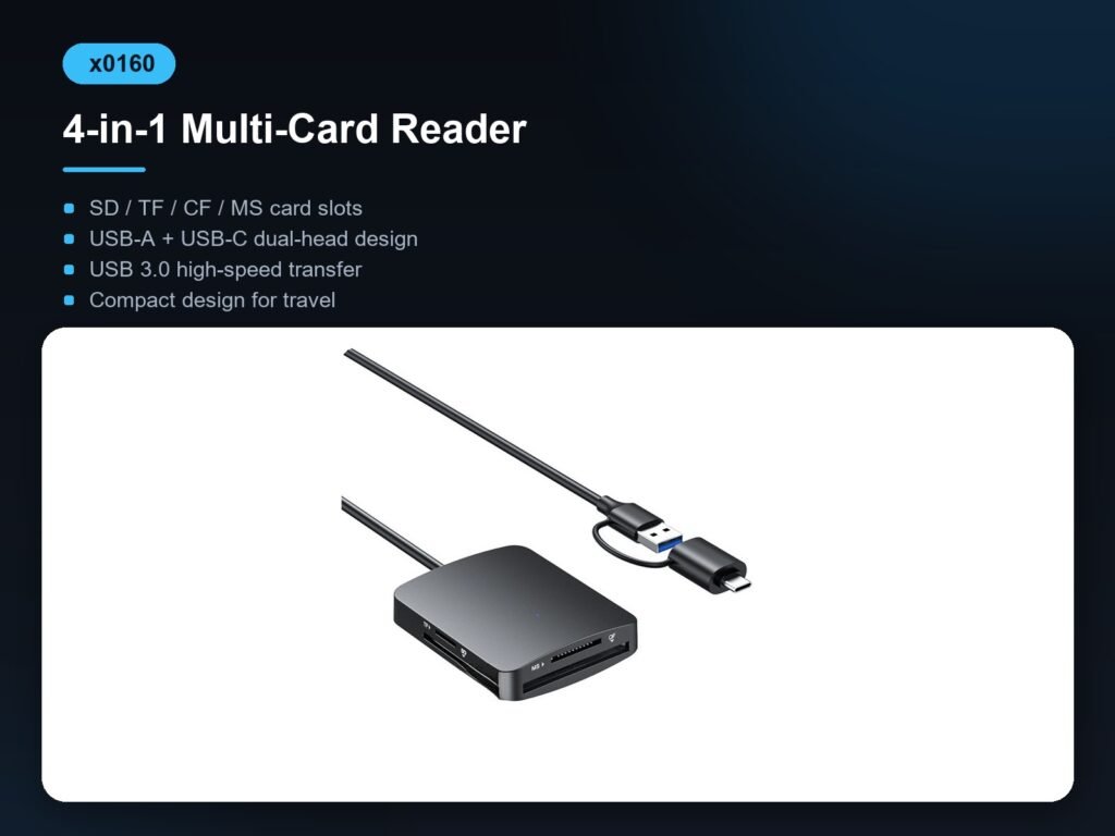 X0160 4-in-1 Multi-Card Reader