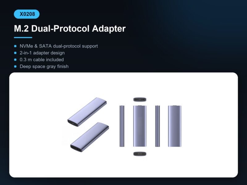 X0208 M.2 Dual-Protocol Adapter