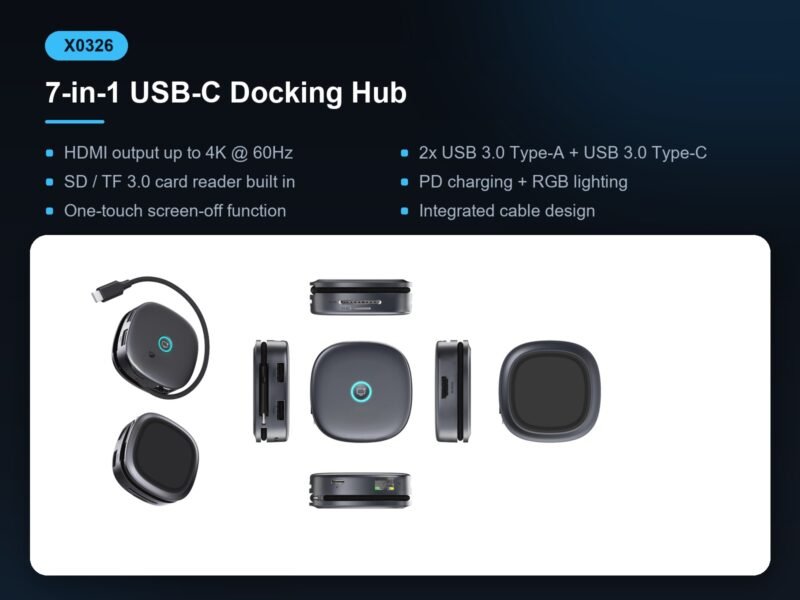 X0326 7-in-1 USB-C Docking Hub